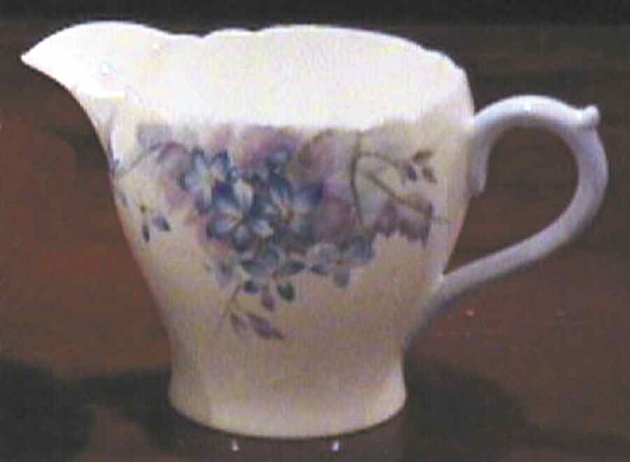 Blue Spray Creamer by Shelley-1