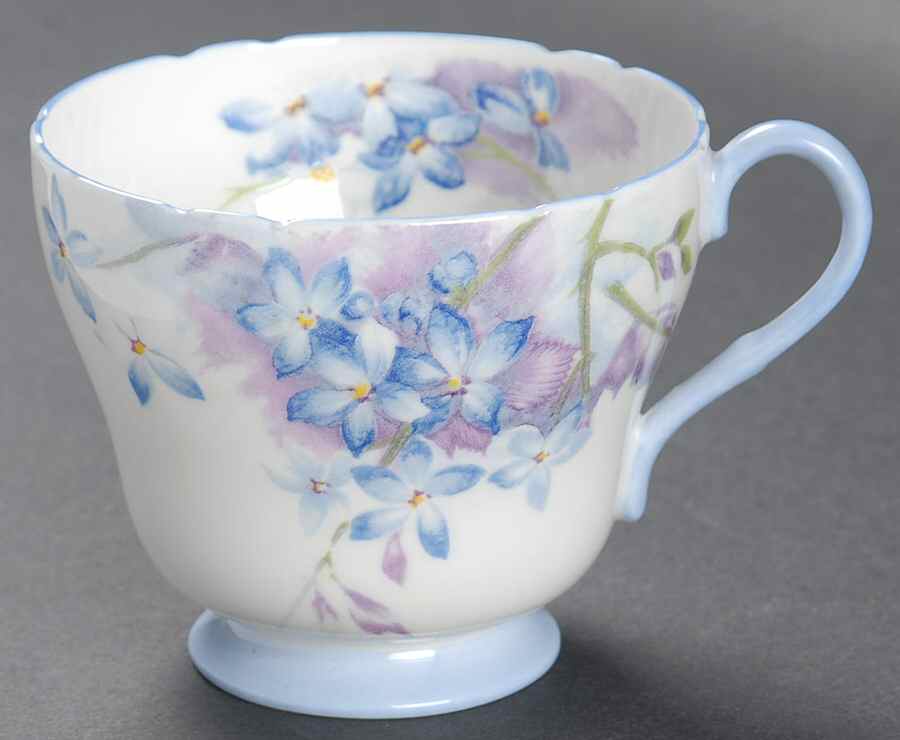 Blue Spray Footed Cup by Shelley-1