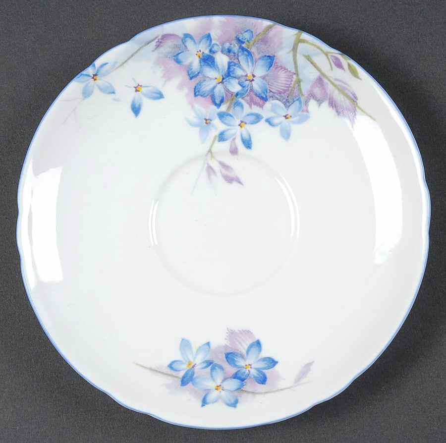 Blue Spray Saucer by Shelley-1
