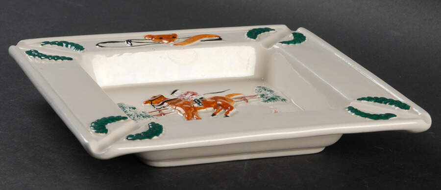 Hunt Scene 7" Square Ashtray by Sigma-1