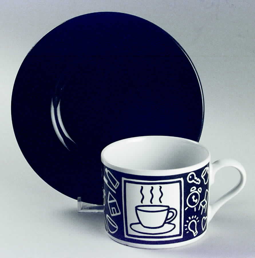 Rush Hour Flat Cup & Saucer Set by Signature-1