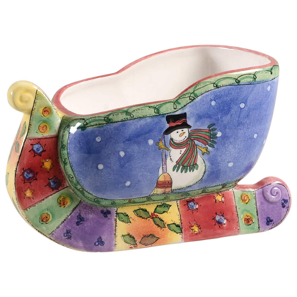 Sweet Shoppe Christmas Sleigh Centerpiece by Sango-1