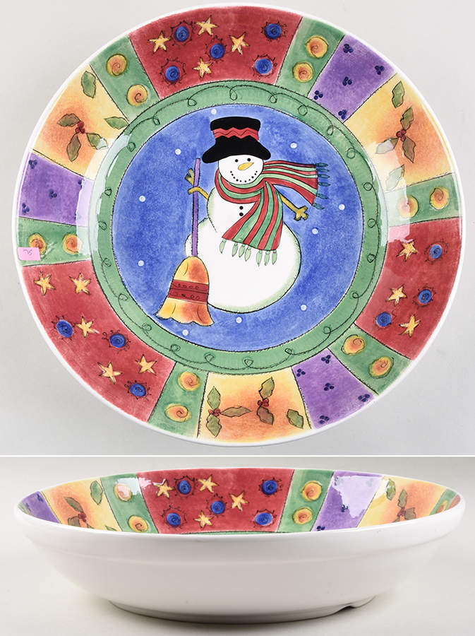Sweet Shoppe Christmas 13" Pasta Serving Bowl by Sango-1