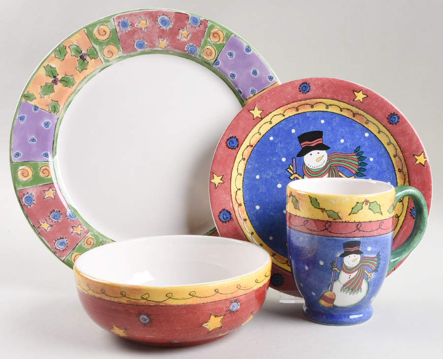 Sweet Shoppe Christmas 4 Piece Place Setting by Sango-1