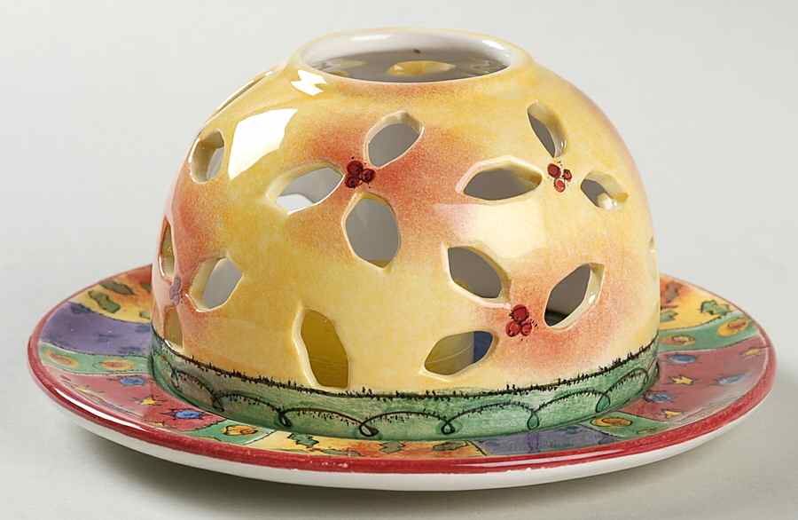 Sweet Shoppe Christmas Dome Votive Candleholder by Sango-1