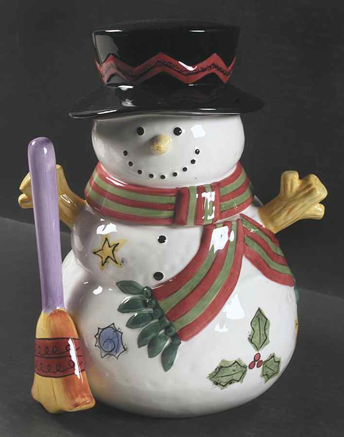 Sweet Shoppe Christmas Figural Cookie Jar & Lid by Sango-1