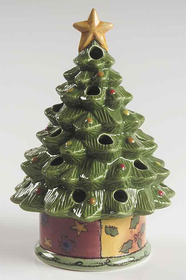 Sweet Shoppe Christmas Figural 2 Piece Votive Candle by Sango-1