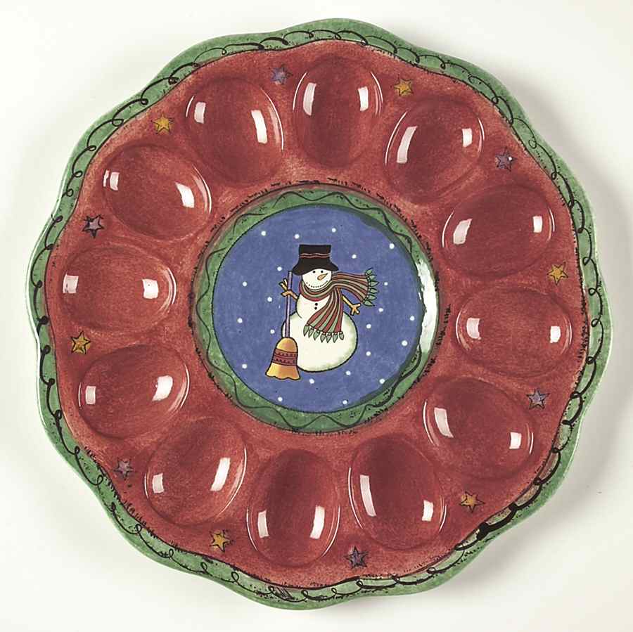 Sweet Shoppe Christmas Deviled Egg Plate by Sango-1