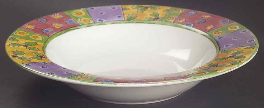 Sweet Shoppe Christmas Rim Soup Bowl by Sango-1