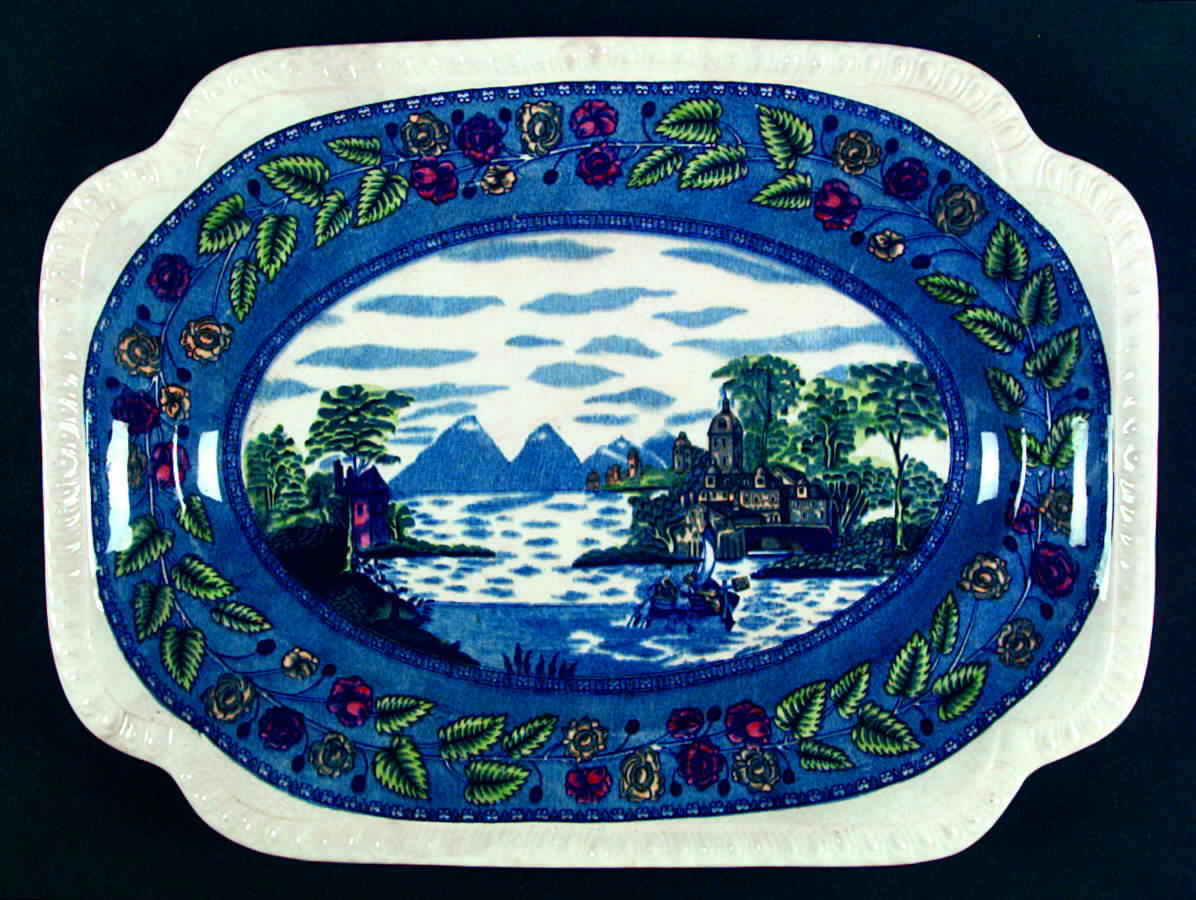 SLM186 14" Oval Serving Platter by Salem-1