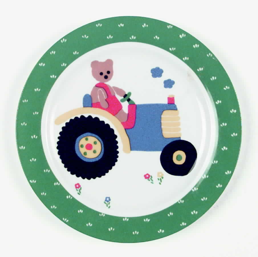 Farm Bear Child's Plate by Sango-1