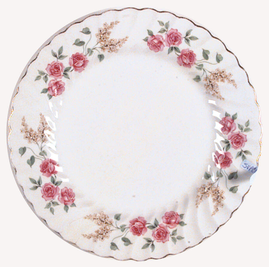 Cottage Roses Dinner Plate by Sovereign Potters-1