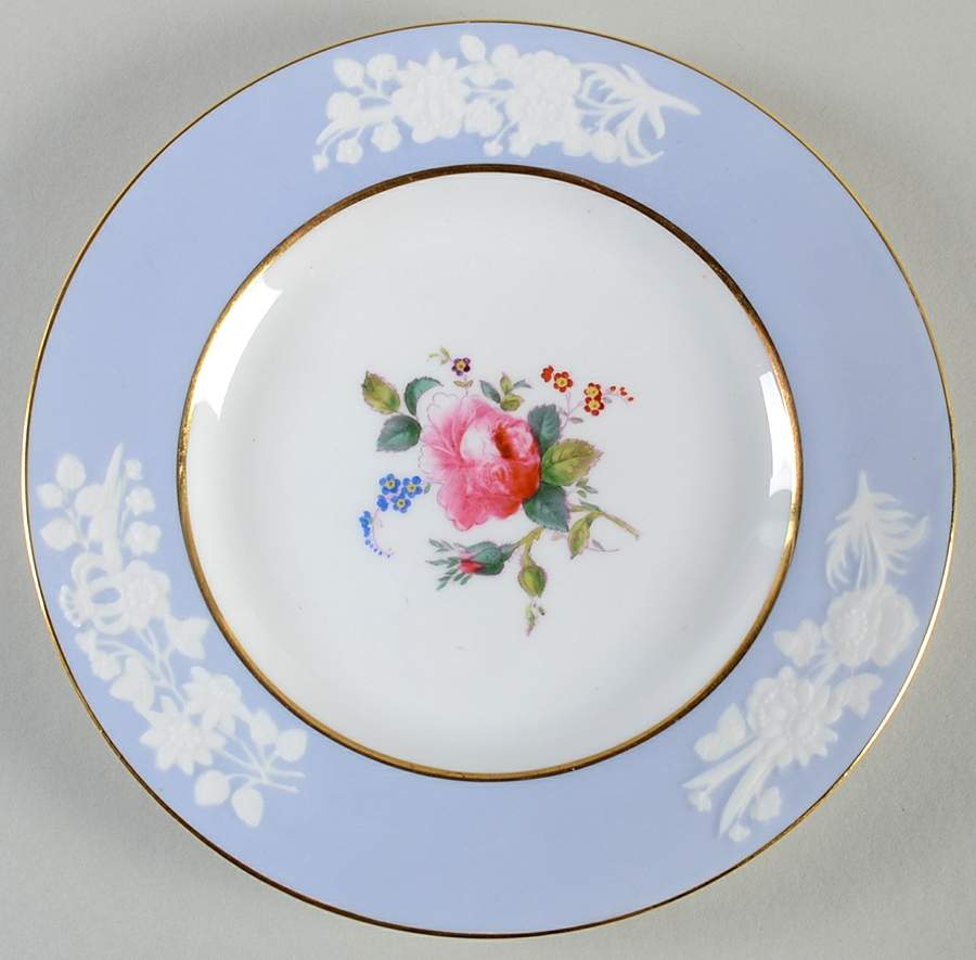 Maritime Rose Blue Dessert/Pie Plate by Spode-1