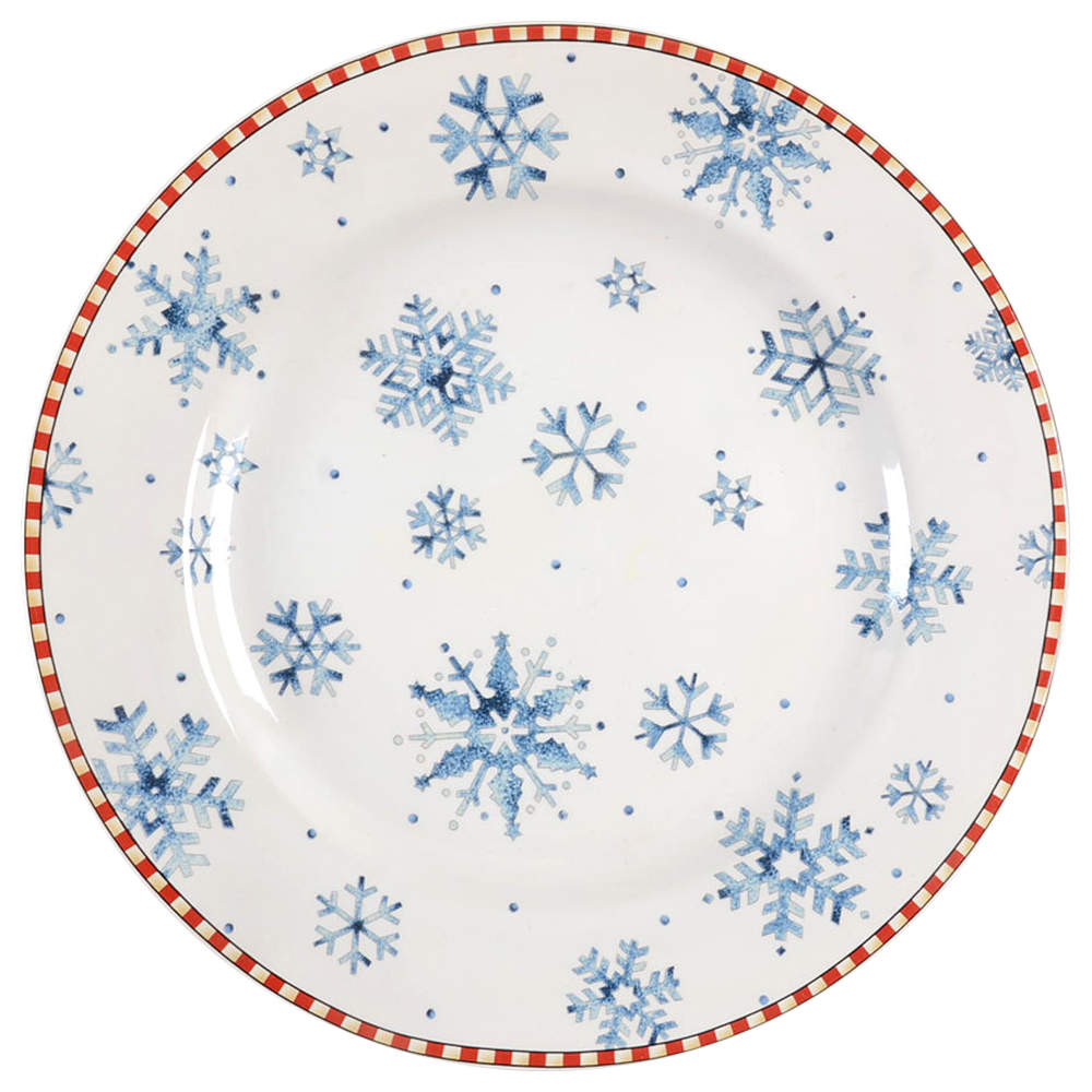 Snowflake Dessert/Pie Plate by Sakura-1