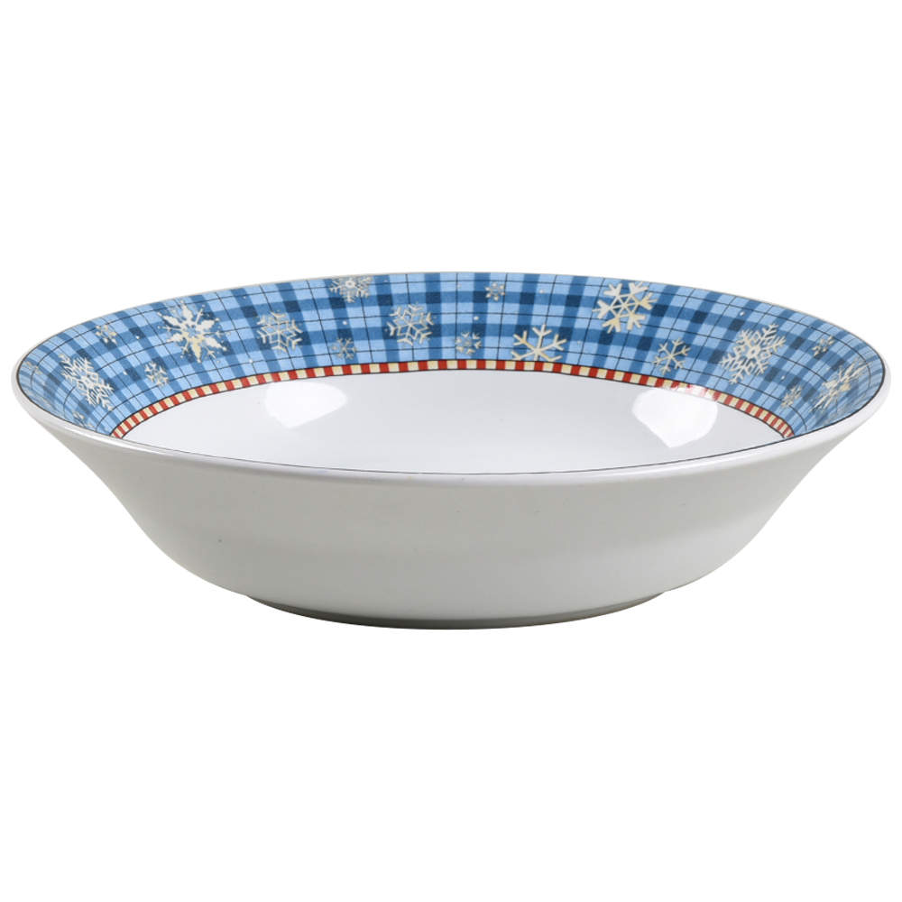 Snowflake Coupe Soup Bowl by Sakura-1