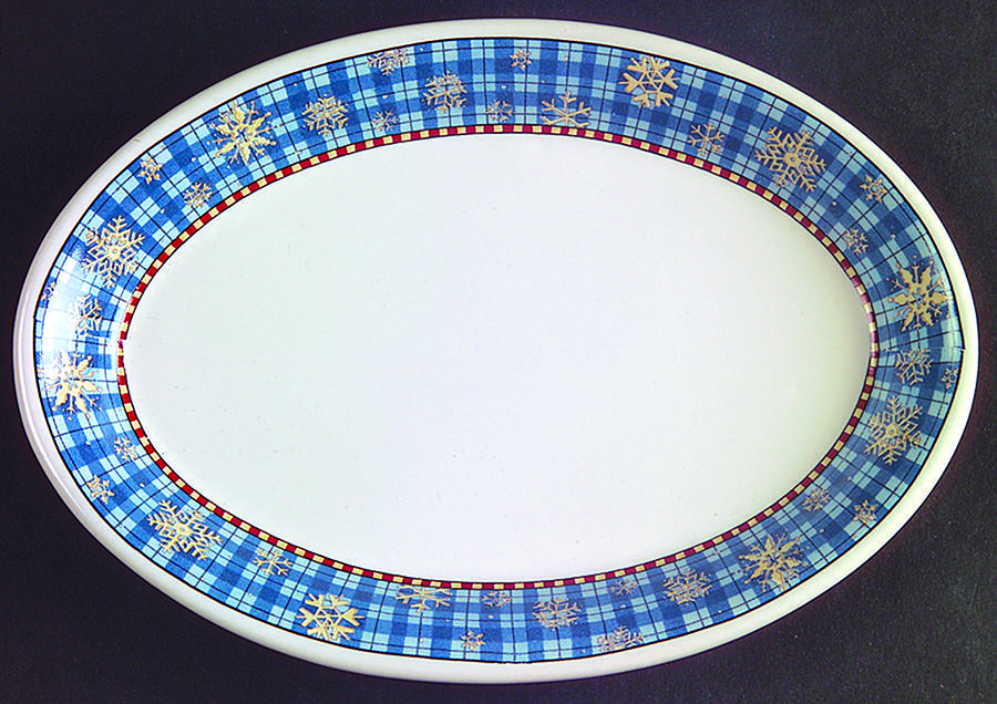Snowflake Relish/Gravy Underplate by Sakura-1