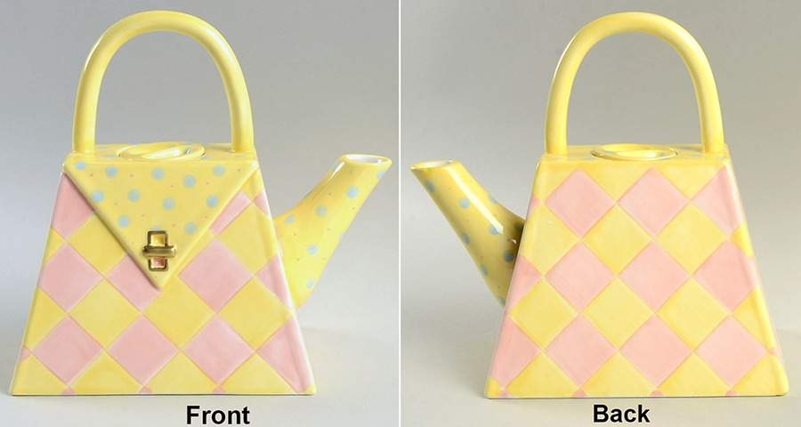 Let's Do Lunch Teapot & Lid by Silvestri-1