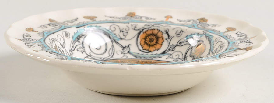 Florence Orange Blue Nut Dish by Spode-1