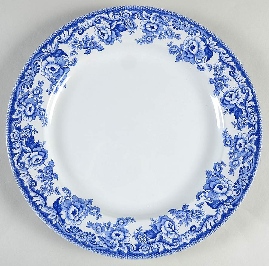 Delamere Blue 12" Chop Plate (Round Platter) by Spode-1