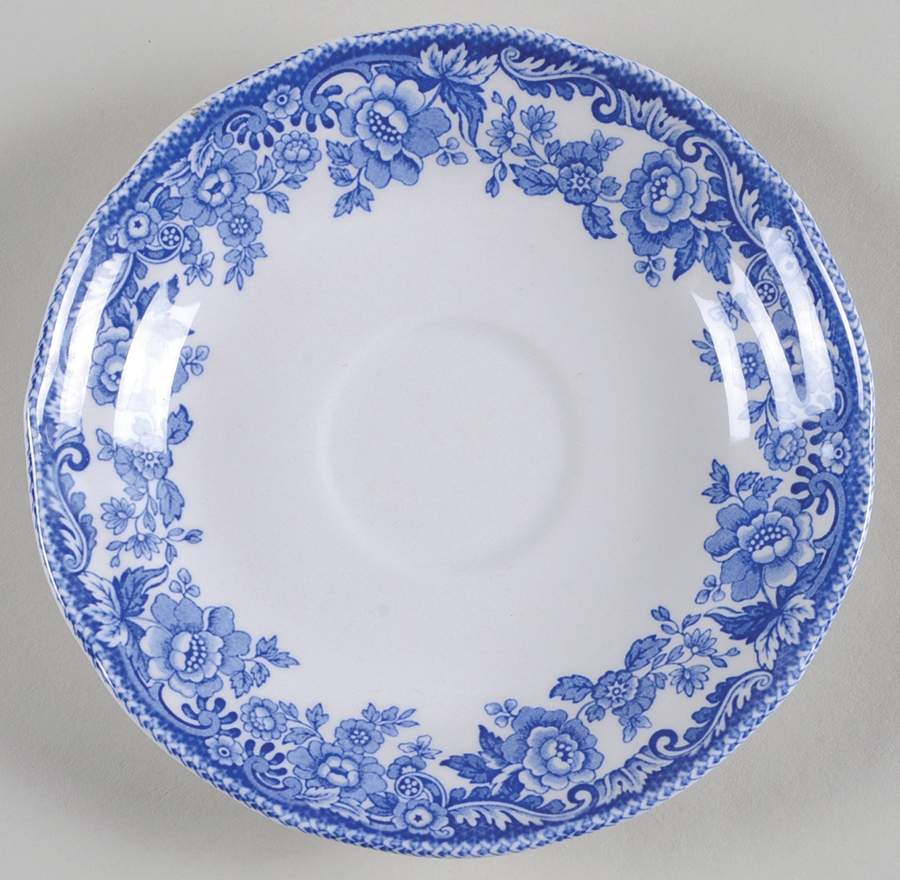 Delamere Blue Saucer by Spode-1
