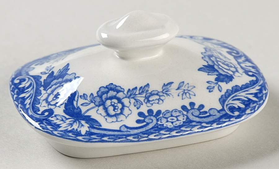 Delamere Blue Lid for Sugar Bowl by Spode-1