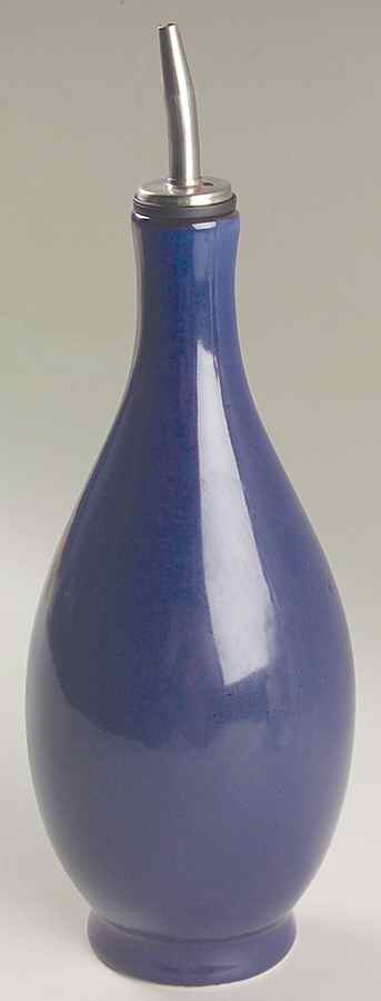 Cannes Blue Oil Jar & Drizzle Spout by Sabatier-1
