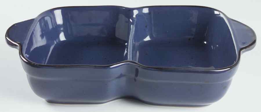 Cannes Blue 13" Rectangular Divided Baker by Sabatier-1