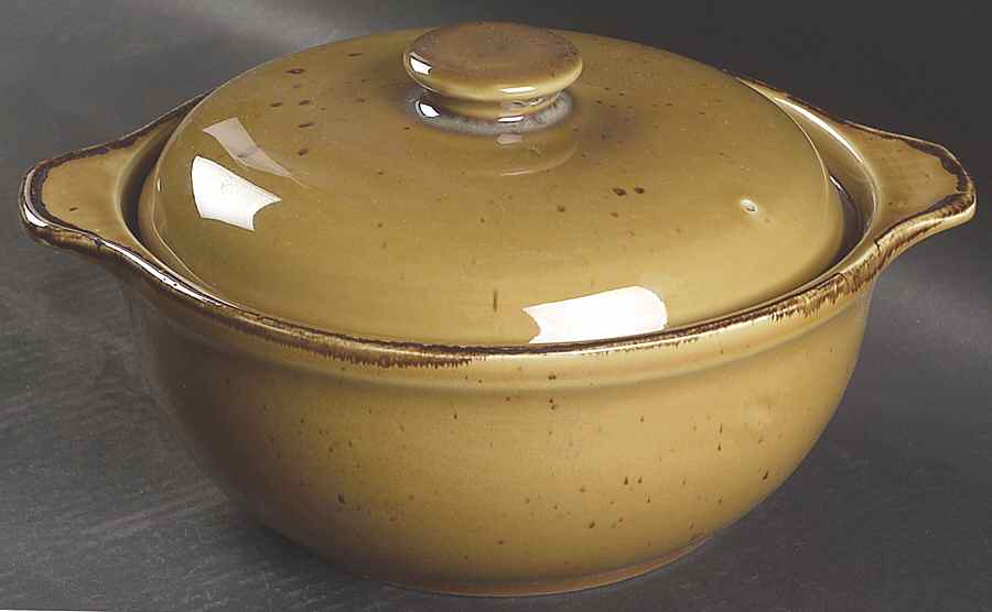 Cannes Gold 2 Qt Round Covered Casserole by Sabatier-1