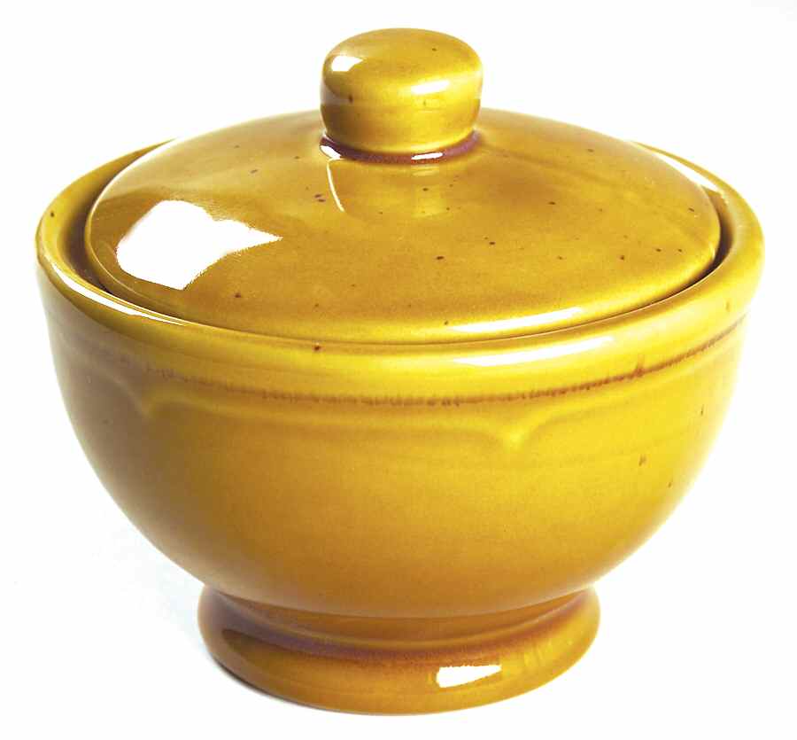 Cannes Gold Sugar Bowl & Lid by Sabatier-1