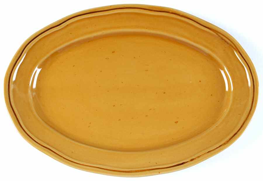 Cannes Gold 14" Oval Serving Platter by Sabatier-1