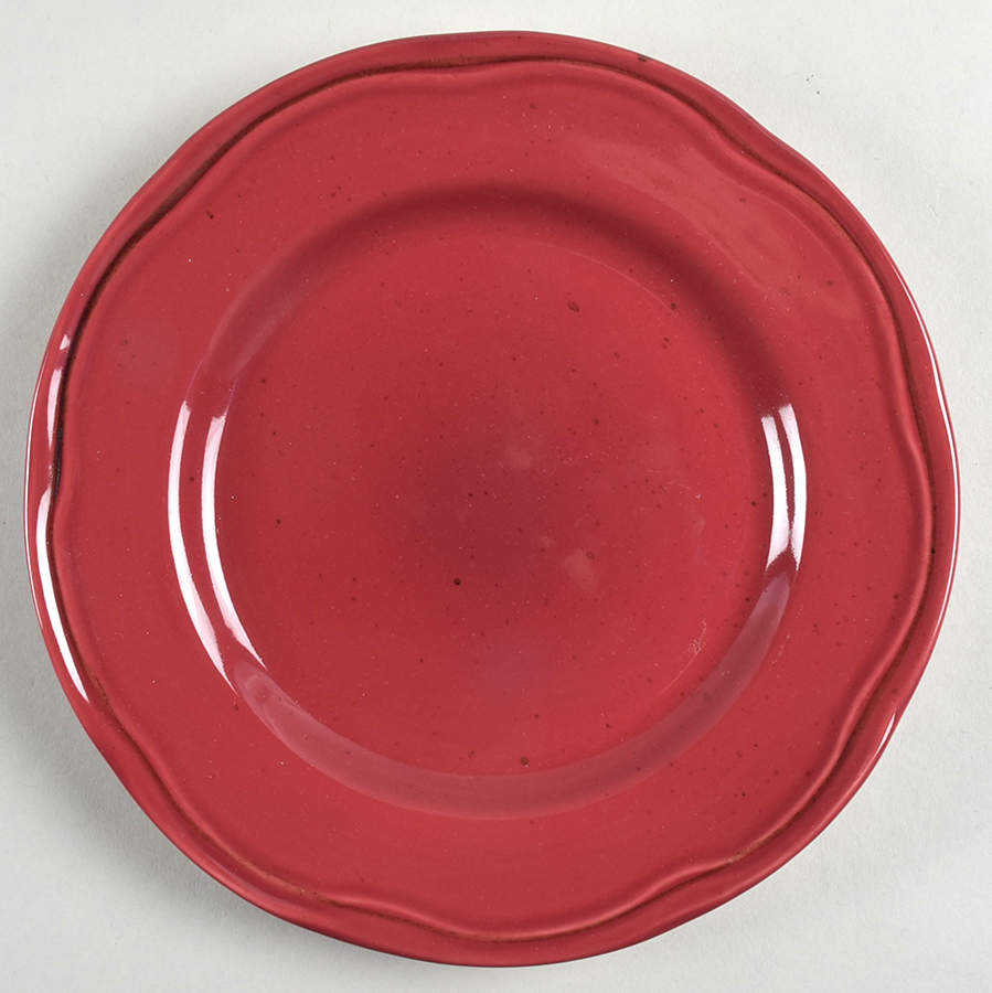 Cannes Burgundy Salad Plate by Sabatier-1