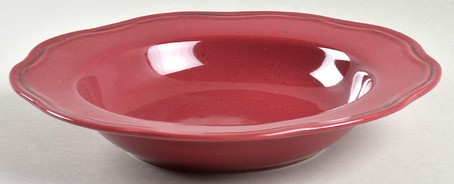 Cannes Burgundy Large Rim Soup Bowl by Sabatier-1