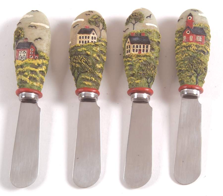 Country Life Individual Spreader - Set of 4 Motifs by Sakura-1