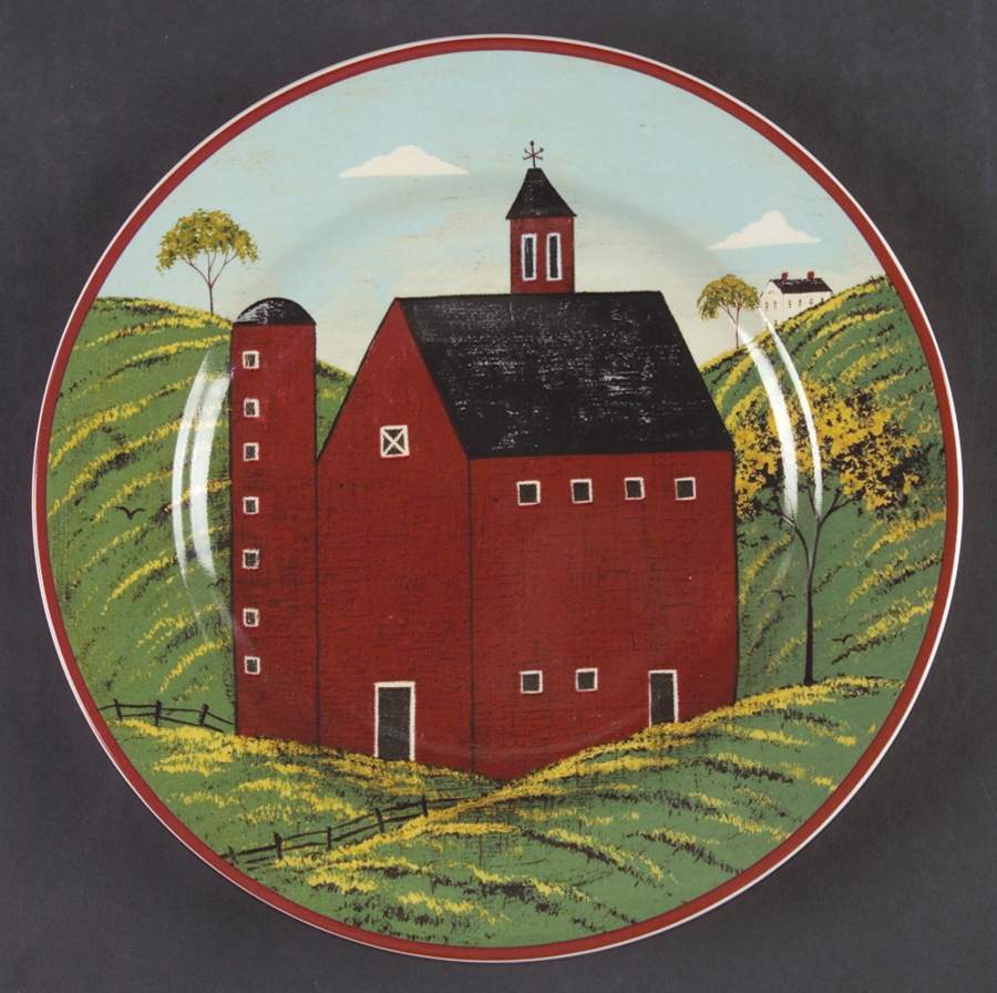 Country Life Salad Plate by Sakura-1