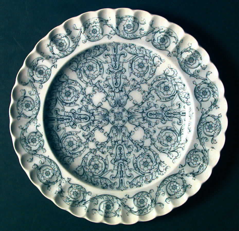 Rome Blue Gray Dinner Plate by Spode-1