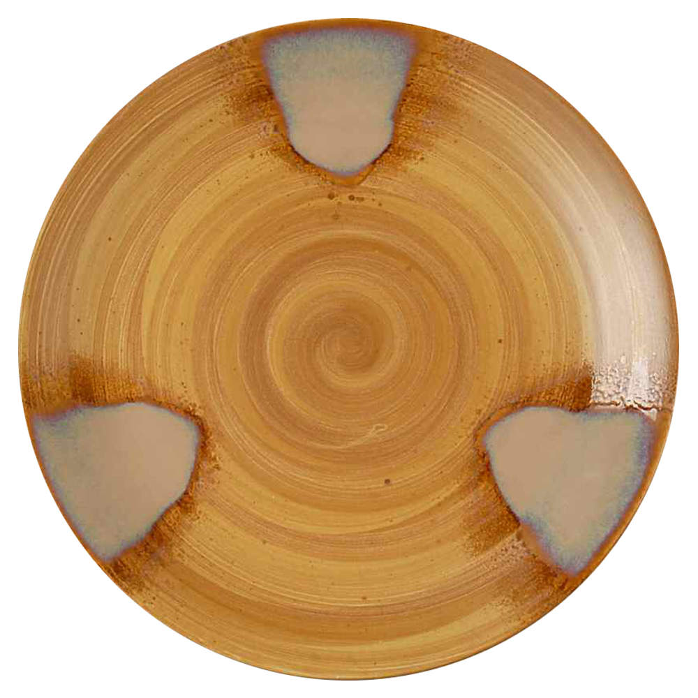 Splash Brown 12" Chop Plate (Round Platter) by Sango-1