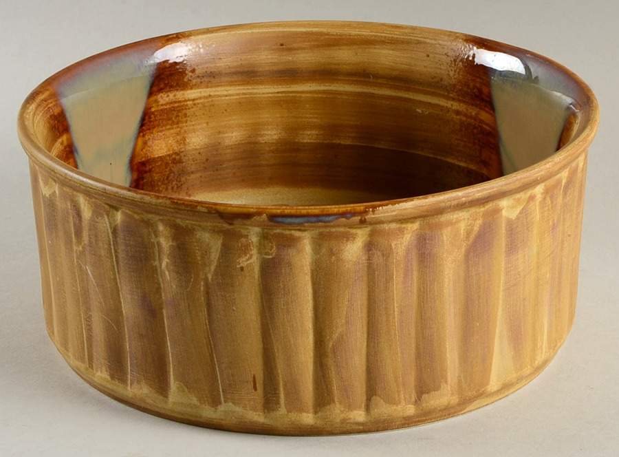 Splash Brown 8" Ceramic Storage Bowl by Sango-1