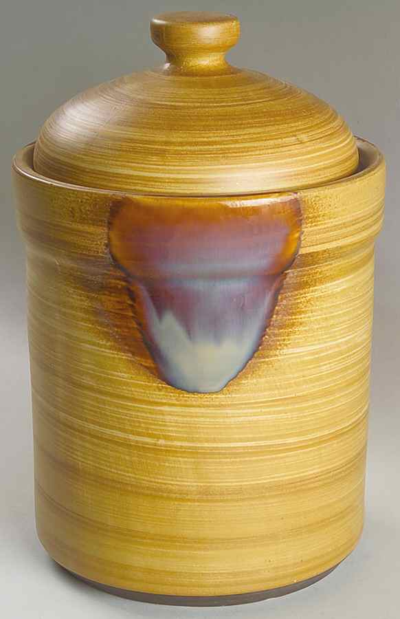 Splash Brown Extra Large Canister & Lid by Sango-1