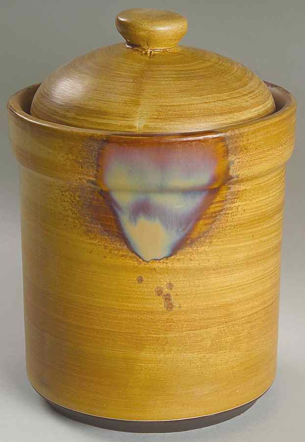 Splash Brown Medium Canister & Lid by Sango-1