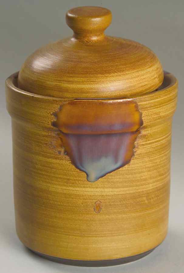 Splash Brown Small Canister & Lid by Sango-1