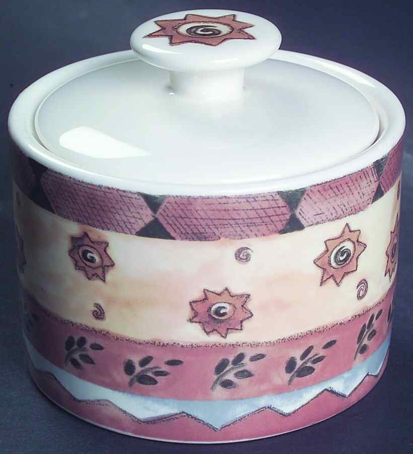 Coffee Shoppe Sugar Bowl & Lid by Sango-1