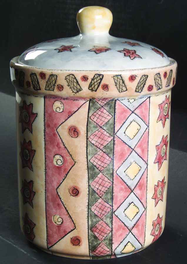 Coffee Shoppe Large Canister & Lid by Sango-1