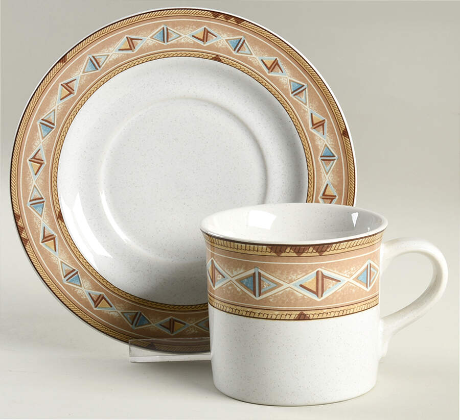 Plaza Row Flat Cup & Saucer Set by Studio Nova-1
