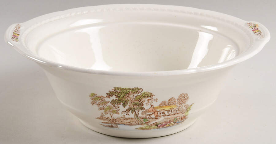 The Ferry Brown Multicolor Round Vegetable No Lid by Swinnertons-1