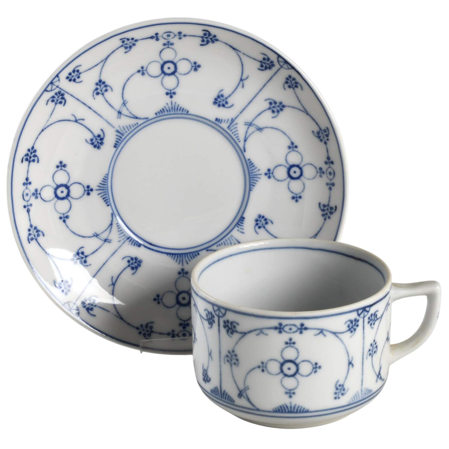 SCH263 Flat Cup & Saucer Set by Schumann - Bavaria-1