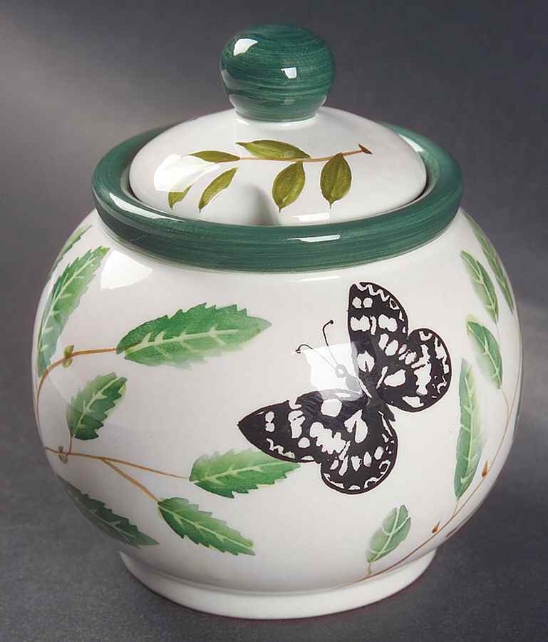 Butterflies Sugar Bowl & Lid by Sakura-1