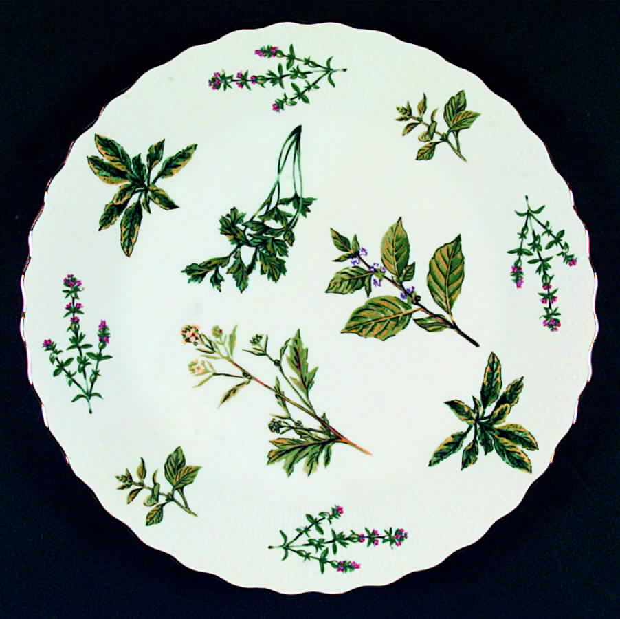 Herbs De Provence (Gold Trim) Dinner Plate by Sadek-1