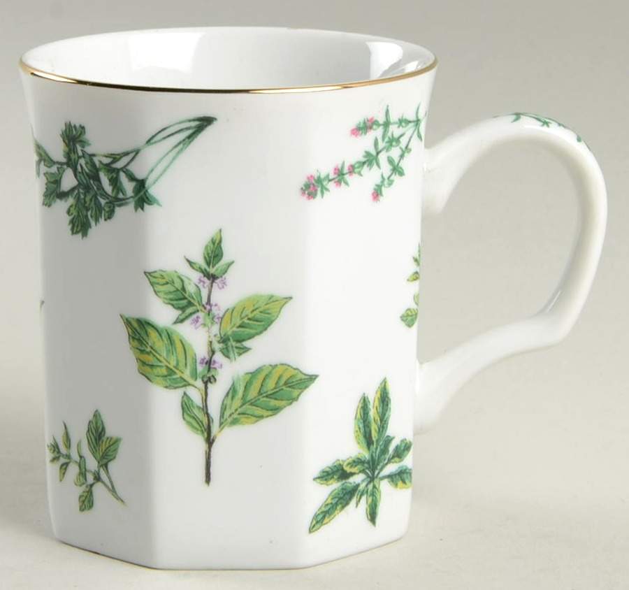 Herbs De Provence (Gold Trim) Mug by Sadek-1