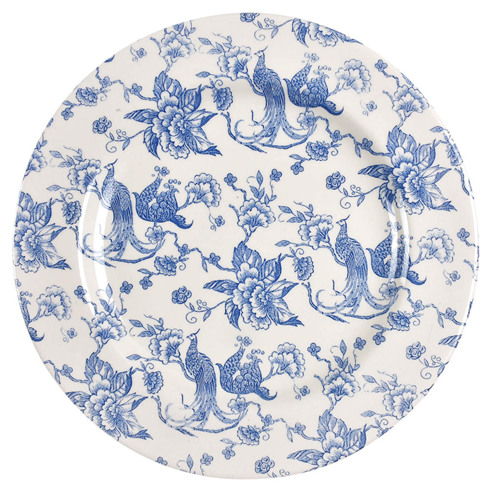 Bird of Paradise Dinner Plate by Staffordshire Engraving-1