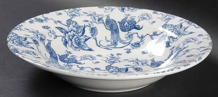 Bird of Paradise 10" Round Vegetable Bowl by Staffordshire Engraving-1